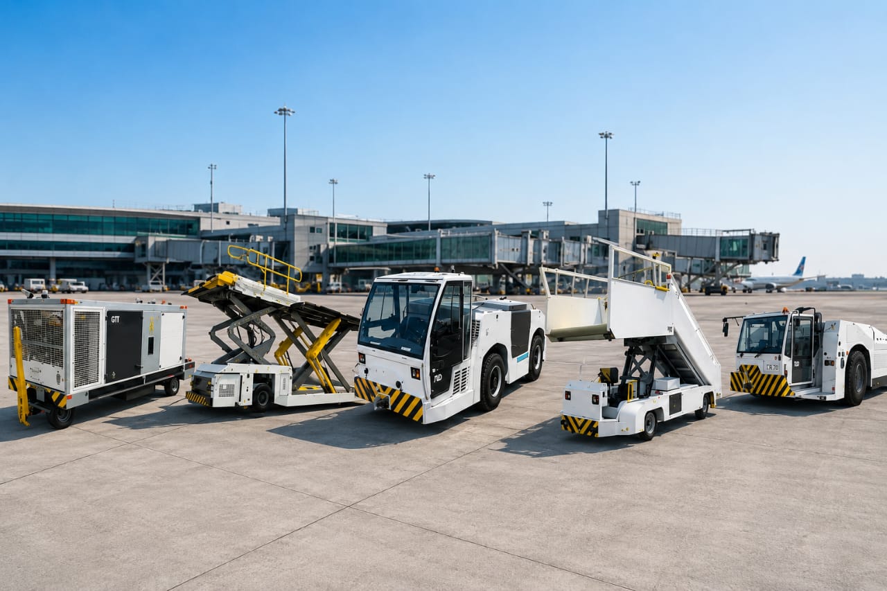Equipos motorizados en plataforma